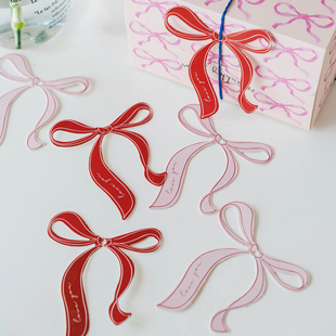 创意蝴蝶结吊牌挂件520情人节，母亲节蛋糕甜点礼物包装盒装饰卡片