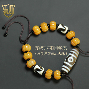西藏老天珠手链手串半成品绳子绿松石蜜蜡筒珠编织手链绳子手绳