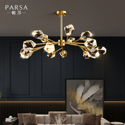 帕莎灯饰全铜轻奢客厅吊灯，现代简约大气，水晶卧室餐厅2024灯具