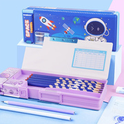 多功能卡通双面双开男女文具盒儿童幼儿园小学生用塑料磁扣铅笔盒