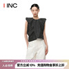 LIBAI 设计师品牌IINC 24SS百搭黑色无袖波点上衣女