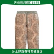 香港直邮潮奢dailypaper男士浅褐色绿色，粘胶纤维混纺短裤
