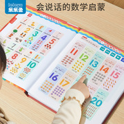 乐乐鱼数学启蒙点读书幼儿园早教发声数字卡片1-100加减法口诀表