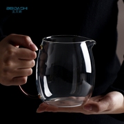 北大史加厚(史加厚)玻璃公道杯纯手工，耐热透明加大号公杯玻璃茶具分茶器