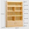 实木书柜书架组合自由组合书橱置物架，松木柜子书柜带门