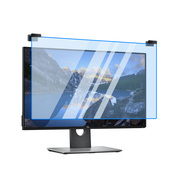电脑防蓝光屏幕罩显示器防辐射保护屏膜24寸台式笔记本护眼隔离板