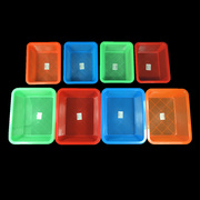 长方形密眼熟胶篮子玩具收纳塑料新料耐摔小号细孔沥水筐洗菜筛子