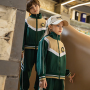 绿色幼儿园园服春秋装班服运动套装季英伦风一年级小学生校服
