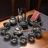 窑变建盏功夫茶具套装陶瓷家用泡茶壶器简约盖碗茶杯配件整套高档