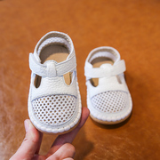 夏季男童凉鞋20231-3岁宝宝，学步鞋软底透气女婴儿包头鞋子0