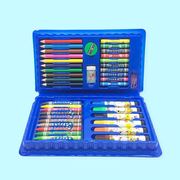 儿童水彩笔绘画套装礼盒画笔蜡笔小学生美术用品画板X彩色铅笔蜡