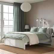 IKEA宜家松耶桑德床架双人床北欧风卧室实木床添置床用储物箱