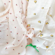 有机棉婴儿纱布被子夏季薄款初生纯棉包巾新生儿用品抱被宝宝盖毯