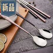 韩版创意可爱筷子叉，g子盒学生便携餐具，三件套装筷子勺子携带收纳