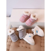 宝宝棉鞋冬季加绒保暖儿童羽绒布，儿童学步防滑1一岁婴幼儿雪地靴
