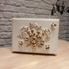 首饰盒公主欧式韩国宫廷珍珠，带锁木质简约可爱饰品收纳盒
