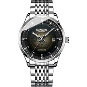 士手表纯机械镂空全自动钢带夜光，手表瑞士机械表品牌男