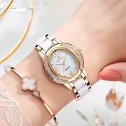 2023女士手表时尚椭圆手表，女镶钻防水数字，一件代发石英表