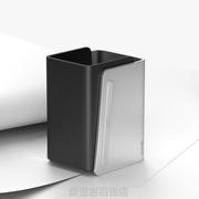 IQUNIX办公室创意个性多功能铝合金时尚笔筒摆件桌面斜插式收纳盒