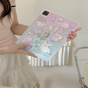可爱小兔适用苹果iPad保护套2021平板外壳11英寸air4创意10.5硬壳