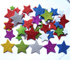 幼儿园闪亮EVA手工亮粉 环境装饰diy制作 彩色金粉五角星奖励贴纸
