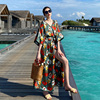 气质沙滩裙海边度假三亚连衣裙女夏马尔代夫海滩裙子波西米亚长裙