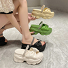 水钻拖鞋女时尚外穿2024夏季韩版百搭增高小个子厚底松糕凉拖