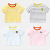 婴儿衣服短袖t恤卡通，夏季男童3岁夏装1-2儿童，宝宝女小童半袖上衣