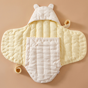 新生儿手工纯棉花产房包被婴儿襁褓，蝴蝶抱被春秋季宝宝防惊跳睡袋