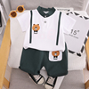 男宝宝套装0—1-3岁婴儿衣服纯棉男童夏装小月龄儿童短袖卡通夏季