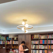 日式原木风卧室吊灯，新中式北欧复古木纹餐厅灯，圆形儿童书房吸顶灯
