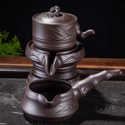紫砂石磨全自动出水茶壶功夫，茶具创意单壶茶艺，懒人石磨单个配件