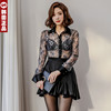 韩国女高端高腰半身裙蓬蓬a字显瘦伞裙短裙黑气质韩版设计感
