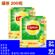 立顿绿茶 lipton 袋泡茶包下午茶 100袋200克/茶叶S100促