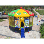 幼儿园蹦床室外儿童游乐园设备广场户外大型设施玻璃钢顶蹦蹦床