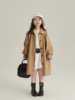韩系童装2024春季女童时尚中长款风衣简约宽松版洋气亲子外套