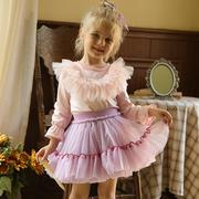 20245代tutu裙浪花半身裙，女童夏装童装蓬蓬裙，儿童服装公主裙