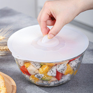 微波炉盖罩食品级硅胶保鲜盖碗，盖子万能盖加热防溅饭盒密封盖圆型