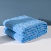 恒源祥全棉老式毛巾被纯棉毯子盖毯夏季薄款提花午睡毯单人空调毯