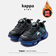 kappa童鞋儿童运动鞋中大童男童鞋子2023冬季男孩加绒二棉鞋