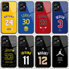 NBA詹姆斯艾弗森球衣号手机壳适用于荣耀100库里90科比80PRO乔丹70罗斯60se钢化玻璃50欧文30莫兰特20S约基奇