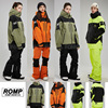 2223romp韩国滑雪服防水防风上衣黄色，白色荧光绿色单板双板透气裤