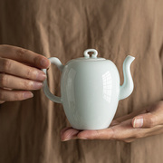 湖田影青陶瓷茶壶单壶家用小茶壶小容量中式带过滤球孔功夫泡茶壶