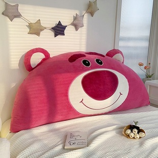 迪士尼网红卡通枕头床头靠垫儿童卧室床上靠枕榻榻米软包护腰枕芯