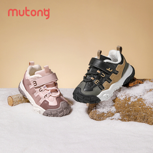 牧童女宝宝棉鞋冬季加厚保暖运动鞋男童加绒鞋二棉机能鞋小童鞋子