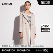 商场同款land色双排，扣高级感长款风衣外套，女秋季大衣