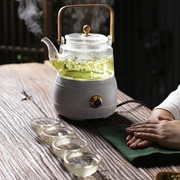 全自动煮茶器套装黑茶白茶玻璃煮茶炉蒸汽煮茶壶加热小电陶炉家用