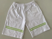夏季中小学生男女校裤加两道荧光绿色细杠运动休闲五分短裤中