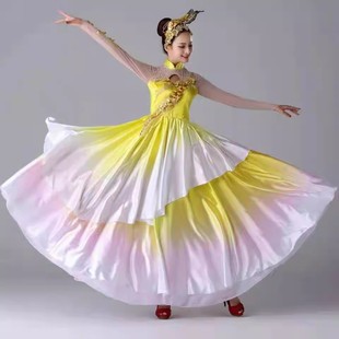 春海同款舞蹈服大型开场歌伴舞花瓣裙变装花海，演出服钢丝裙经典剧