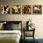 现代装饰画 背景墙三联画 东南亚装饰画 花卉客厅画 美式挂画